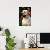 Hilton, portret van Labrador Retriever Poster (Thuiskantoor)