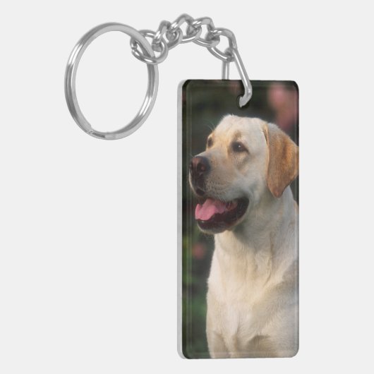 Hilton, portret van Labrador Retriever Sleutelhanger (Voorkant Links)