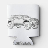 Hilux Explorer Truck Wireframe Blikjeskoeler (Achterkant)