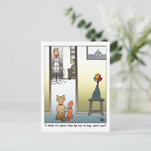 Him Beg Briefkaart maken (Staand voorkant)