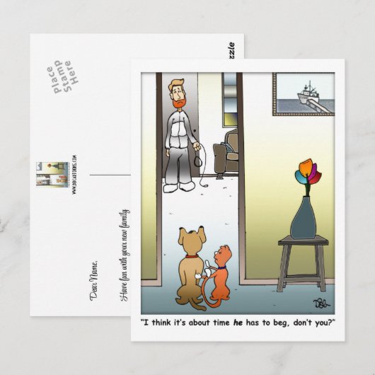 Him Beg Briefkaart maken (Voorkant / Achterkant)