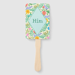 Him Elegant Boho Bloemen Bruids Bruiloft Douche Sp Handwaaier