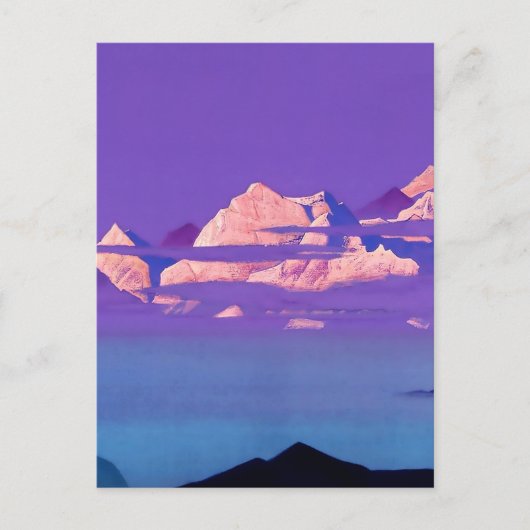 “Himalaya 1933” door Nicholas Roerich Briefkaart (Voorkant)