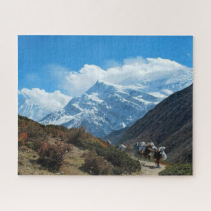 Himalaya berg india nepal natuur sneeuw legpuzzel