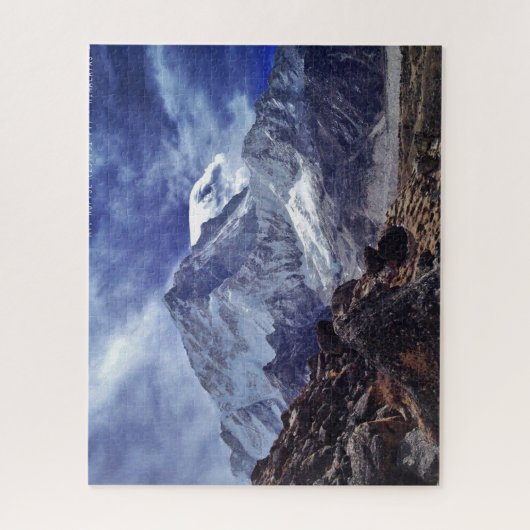 Himalaya berg india nepal natuur sneeuw legpuzzel (Verticaal)