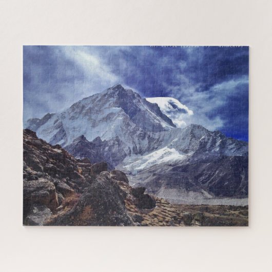 Himalaya berg india nepal natuur sneeuw legpuzzel (Horizontaal)