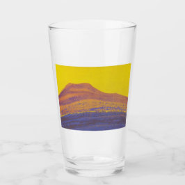 Himalaya (Bergagebergte) (door Nicholas Roerich) Glas