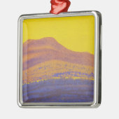 Himalaya (Bergagebergte) (door Nicholas Roerich) Metalen Ornament (Links)