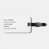 Himalaya-bergen onder wolken - Tibet Bagagelabel (Achterkant horizontaal)