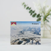Himalaya-bergen onder wolken - Tibet Briefkaart (Staand voorkant)