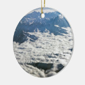 Himalaya-bergen onder wolken - Tibet Keramisch Ornament (Links)