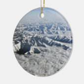 Himalaya-bergen onder wolken - Tibet Keramisch Ornament (Links)
