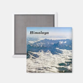 Himalaya-bergen onder wolken - Tibet Magneet (Voorkant / Achterkant)