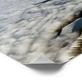 Himalaya-bergen onder wolken - Tibet Poster (Hoek)