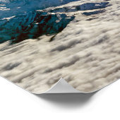 Himalaya-bergen onder wolken - Tibet Poster (Hoek)