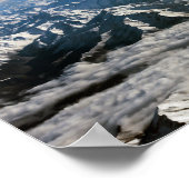 Himalaya-bergen onder wolken - Tibet Poster (Hoek)