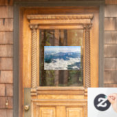 Himalaya-bergen onder wolken - Tibet Raamsticker (Huis Deur)