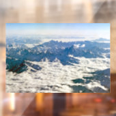 Himalaya-bergen onder wolken - Tibet Raamsticker (Vel 2)