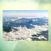 Himalaya-bergen onder wolken - Tibet Raamsticker (Vel 3)