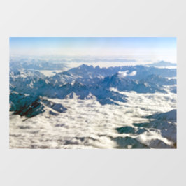 Himalaya-bergen onder wolken - Tibet Raamsticker