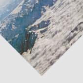 Himalaya-bergen onder wolken - Tibet Tissuepapier (Detail)