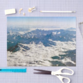 Himalaya-bergen onder wolken - Tibet Tissuepapier (Craft)