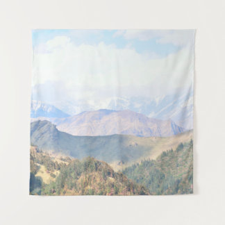 Himalaya-bergen, skyagriculture, asia, awe, beaut wandkleed