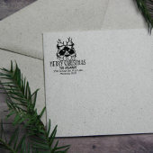 Himalaya Cat Retour Adres Kerstmis Rubberstempel