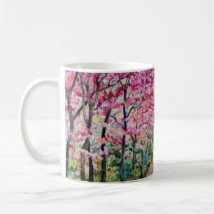 Himalaya Cherry Roadside Waterverf Landschap Koffiemok