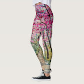 Himalaya Cherry Roadside Waterverf Landschap Leggings (Links)