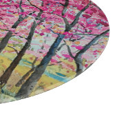 Himalaya Cherry Roadside Waterverf Landschap Snijplank (Hoek)