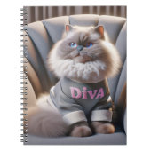 Himalaya Diva Cat Notitieboek (Voorkant)