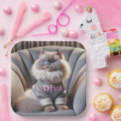 Himalaya Diva Cat Papieren Bordje (Feest)