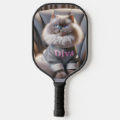 Himalaya Diva Cat Pickleball Paddle (Achterkant)