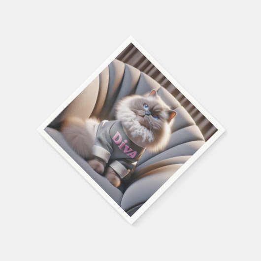 Himalaya Diva Cat Servet (Hoek)