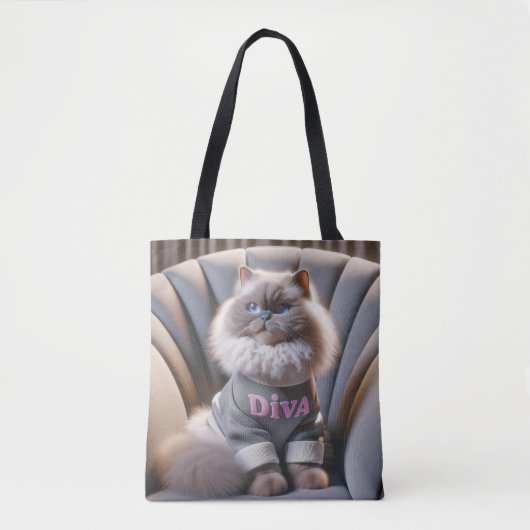 Himalaya Diva Cat Tote Bag (Voorkant)