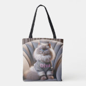 Himalaya Diva Cat Tote Bag (Achterkant)