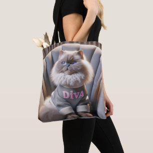 Himalaya Diva Cat Tote Bag