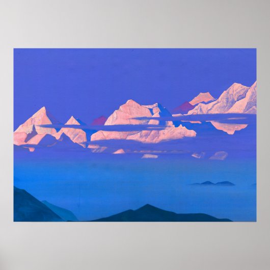 Himalaya door Nicholas Roerich Poster (Voorkant)