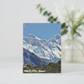 HIMALAYA - Een van de 1000 uitzichten uit NEPAL Briefkaart (Staand voorkant)