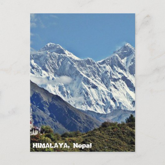 HIMALAYA - Een van de 1000 uitzichten uit NEPAL Briefkaart (Voorkant)