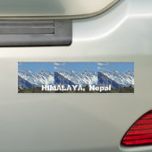 HIMALAYA - Een van de 1000 uitzichten uit NEPAL Bumpersticker (Op auto)