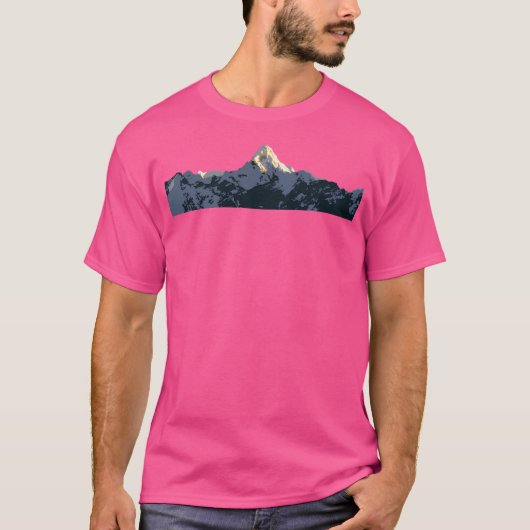 Himalaya gebergte Ama Dablam T-shirt (Voorkant)