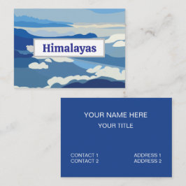 Himalaya Gebergte Azië Reizen Visitekaartje