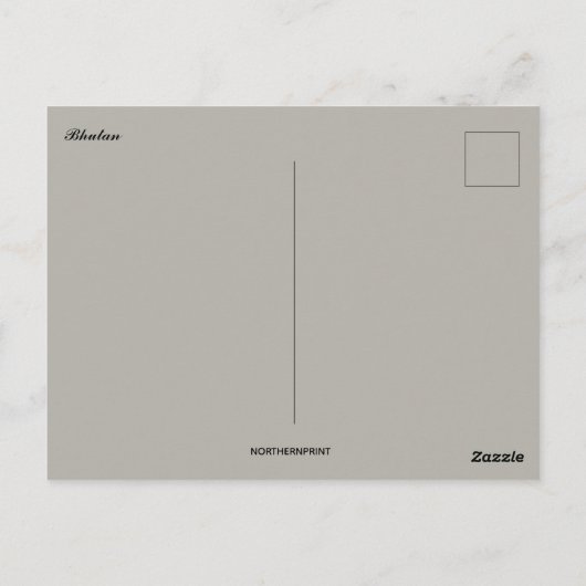 Himalaya gebergte Bhutan Briefkaart (Achterkant)