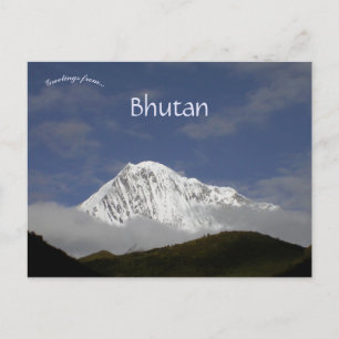 Himalaya gebergte Bhutan Briefkaart