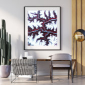 Himalaya gebergte vanuit de ruimte gezien poster