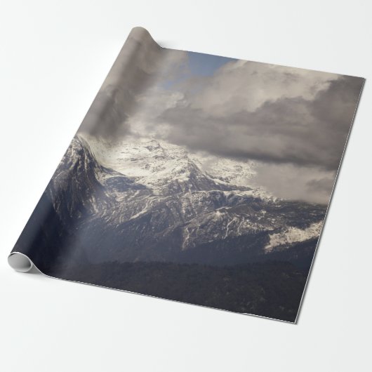 Himalaya in Bhutanbhutan, blauw, himalaya, landsch Cadeaupapier (Uitgerold)