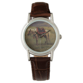 Himalaya (kleine paarden) (Vasily Vereshchagin) Horloge