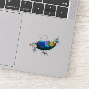 Himalaya monal vogel cartoon illustratie  sticker
